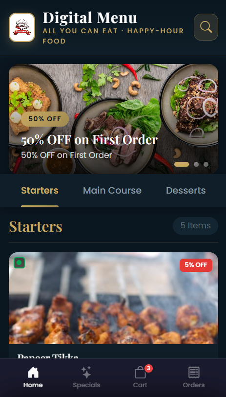 Menu Template 3